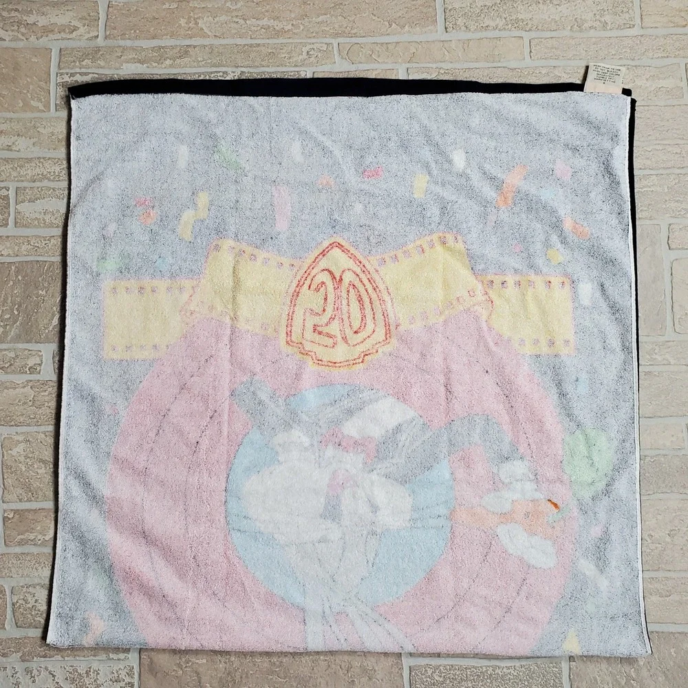 Vintage‎ 1989 Bugs Bunny 50th Anniversary Beach Towel Franco Looney Tunes 29x57